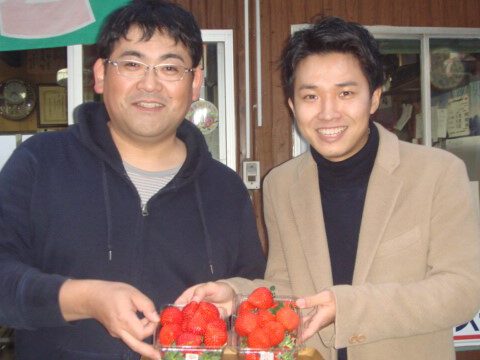 渡辺裕太さんご来援【秩父 市川いちご園】